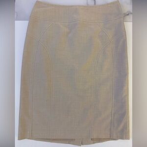 Chic Beige Women's Pencil Skirt